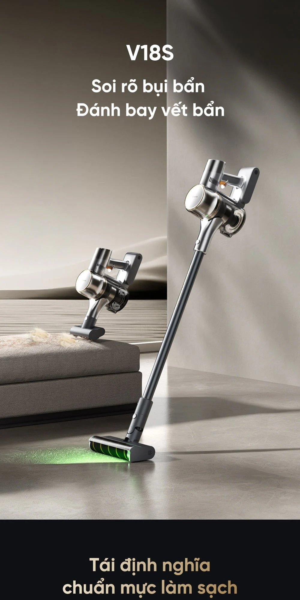 Máy hút bụi cầm tay không dây Dreame V18s