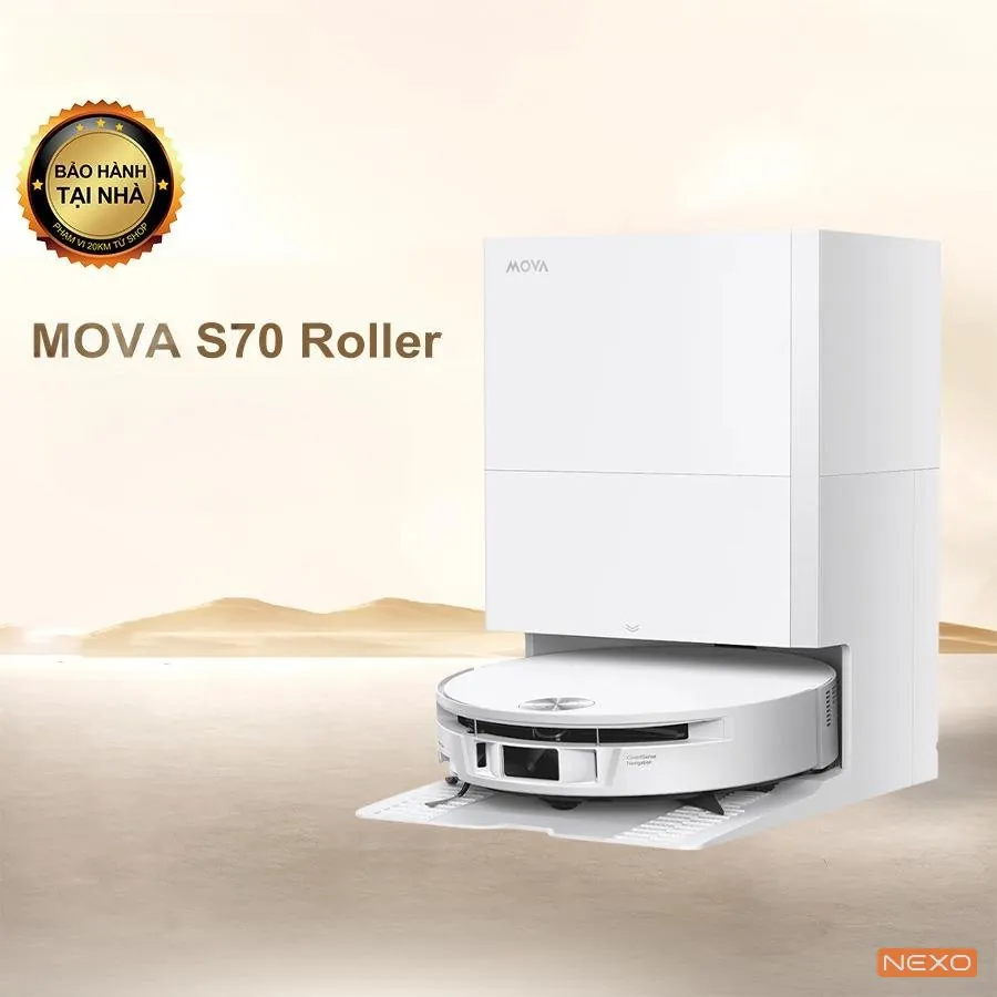 Robot hút bụi lau nhà Mova S70 Roller – Bản Quốc Tế